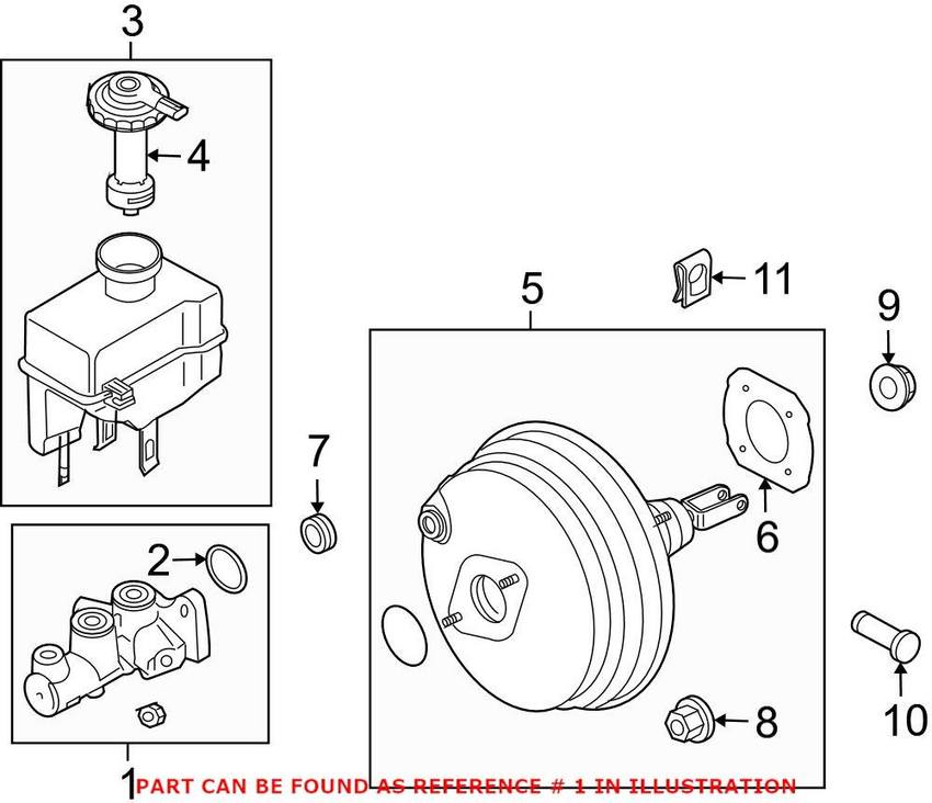 Land Rover Brake Master Cylinder LR014569